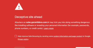 Garanti BBVA'nın sitesi, Chrome tarafından güvensiz olarak işaretlendi
