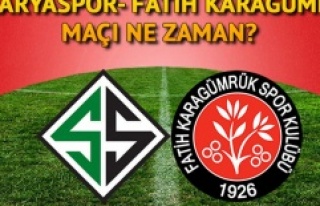 Fatih Karagümrük - Sakaryaspor finali ne zaman ve...